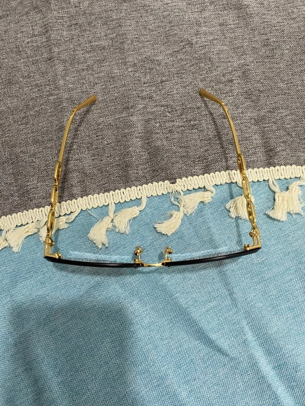 Louis Vuitton Rimless Cat-Eye Chain Sunglasses